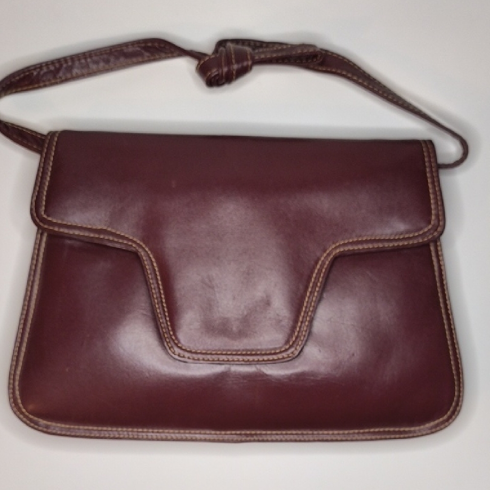 Barbara Bolan Brown Leather Handbag